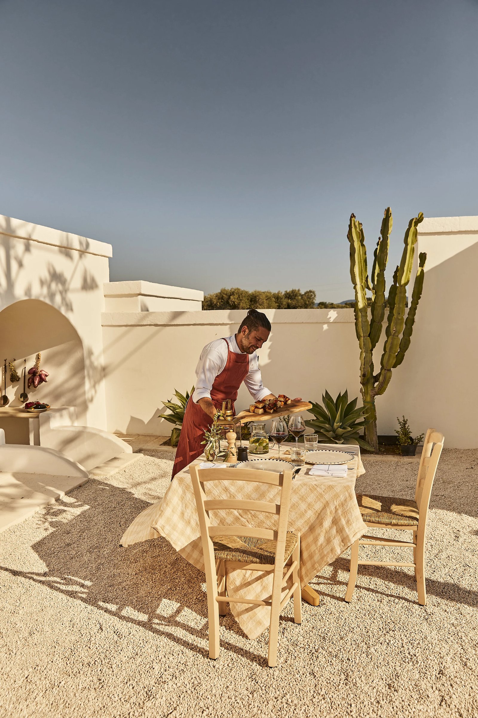 Masseria Calderisi, at the table