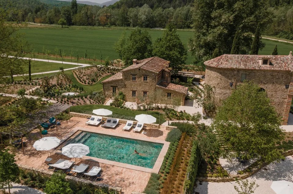 Vocabolo Moscatelli, the pool