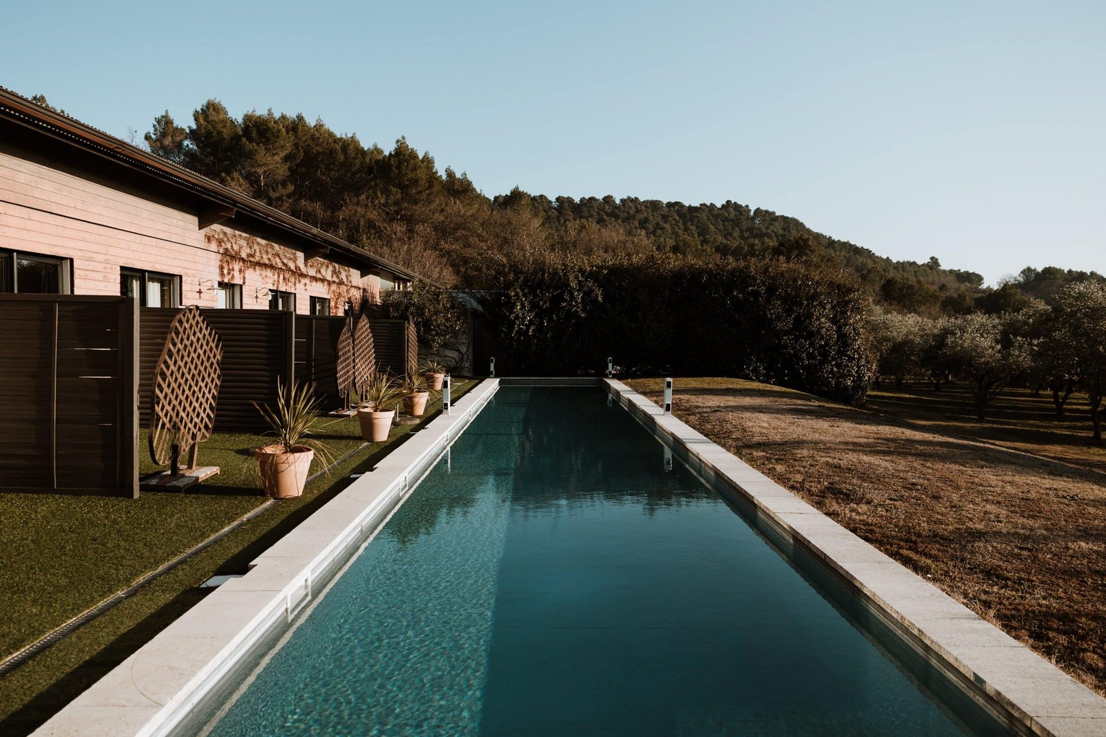 La Fenière, the pool