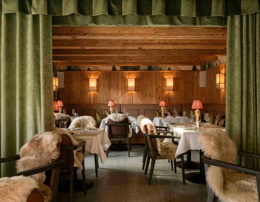 Hotel Grace La Margna St Moritz, at the table
