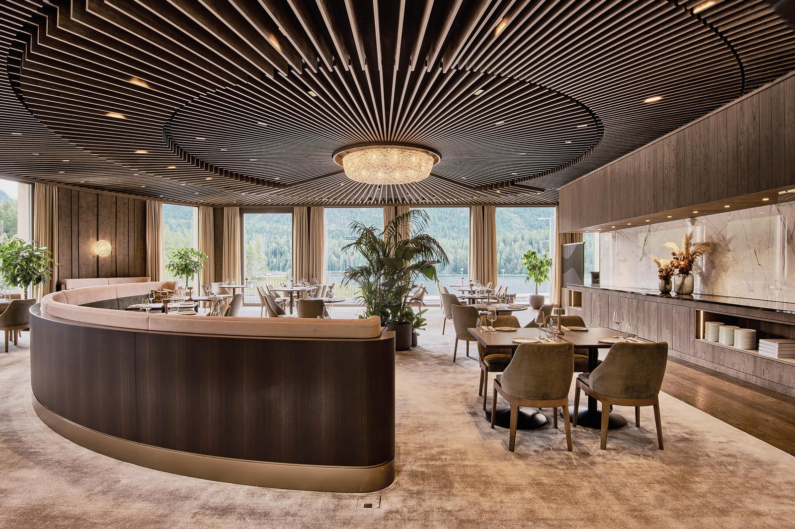 Hotel Grace La Margna St Moritz, at the table