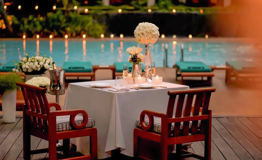 Anantara Siam Bangkok Hotel, at the table