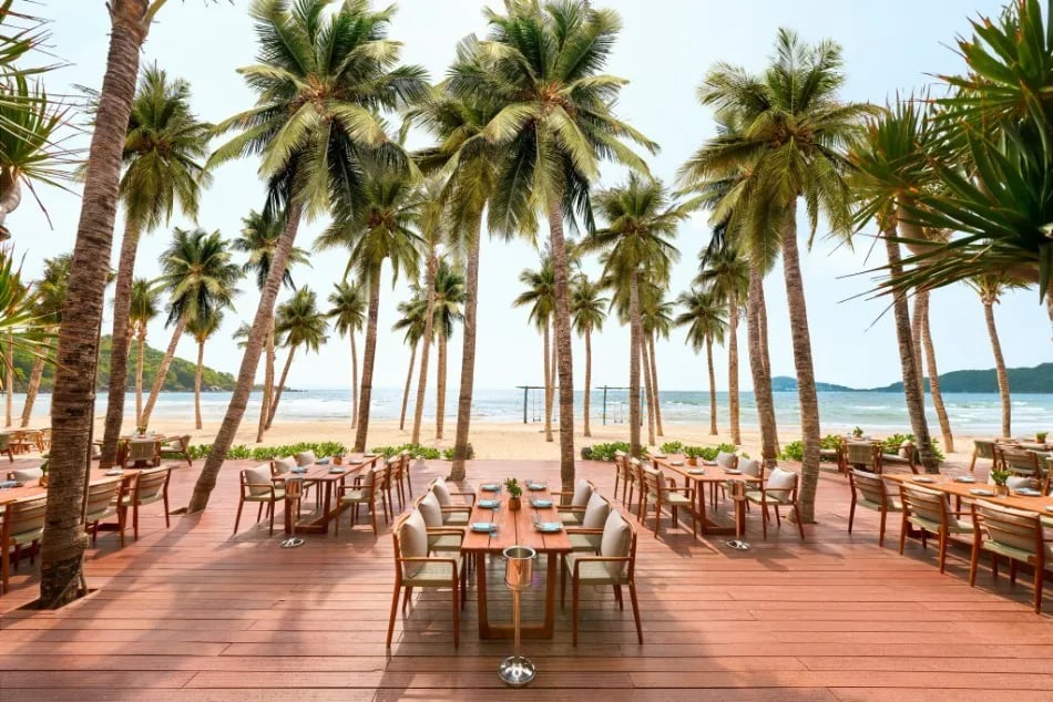 New World Phu Quoc Resort, at the table