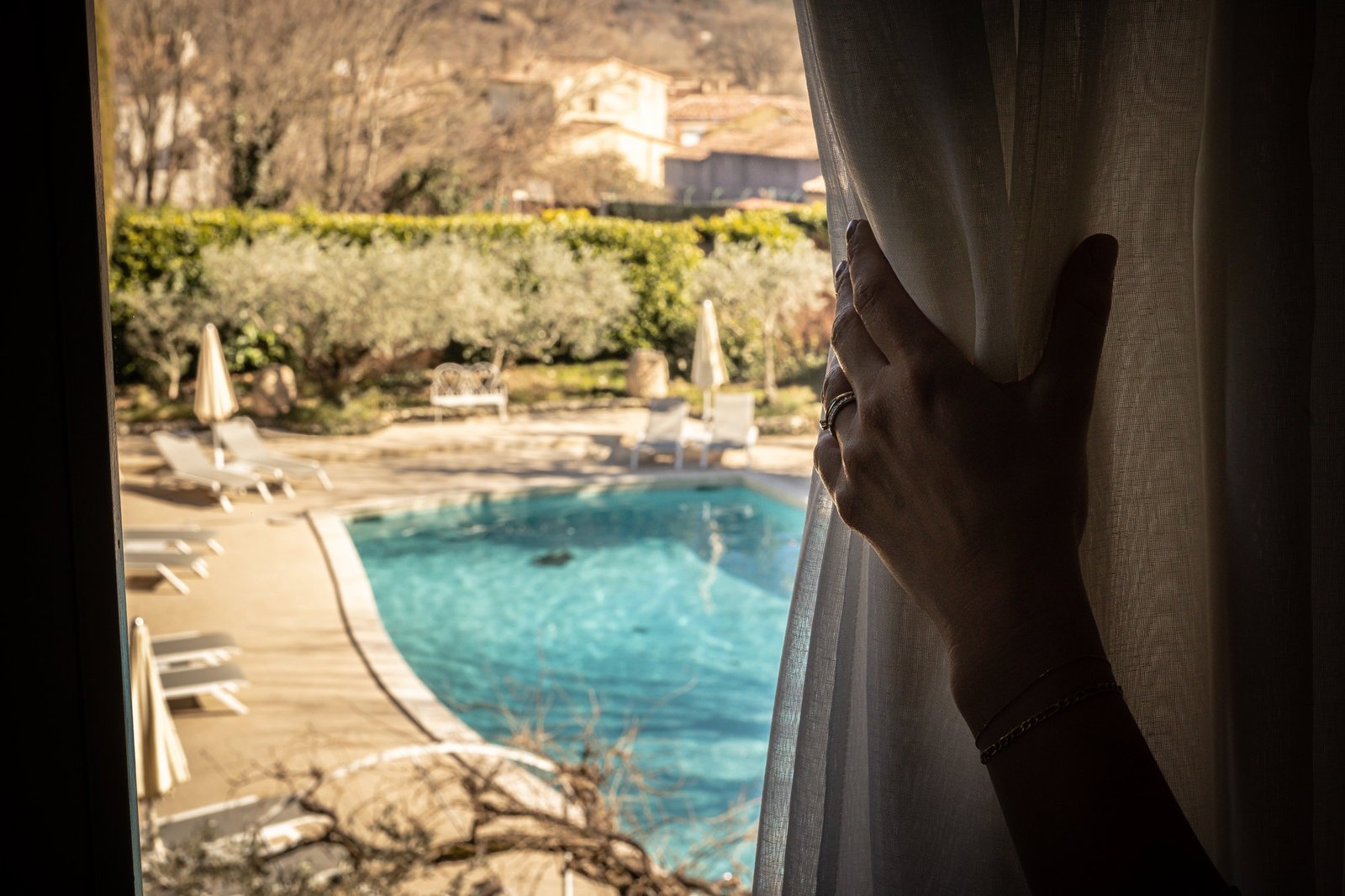 La Bonne Étape, the pool