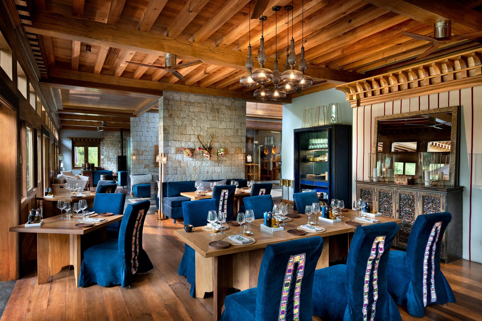 andBeyond Punakha River Lodge, at the table
