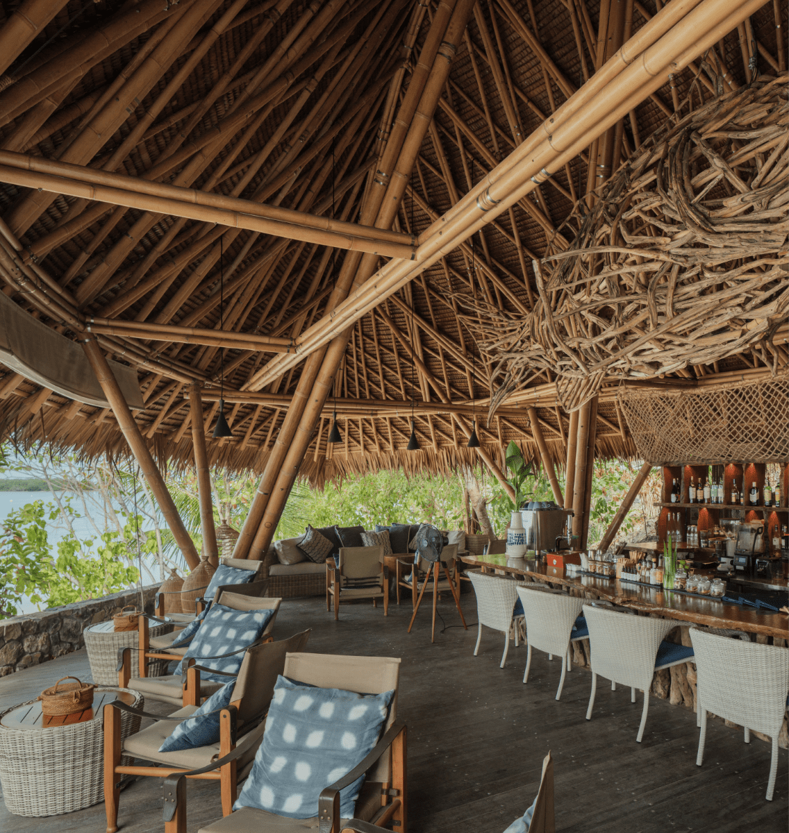 Bawah Reserve, at the table