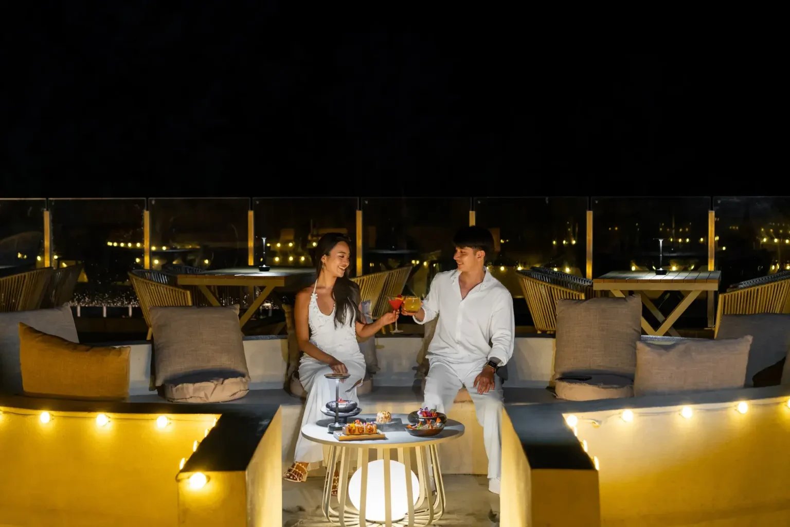 Kora Beach Resort, at the table
