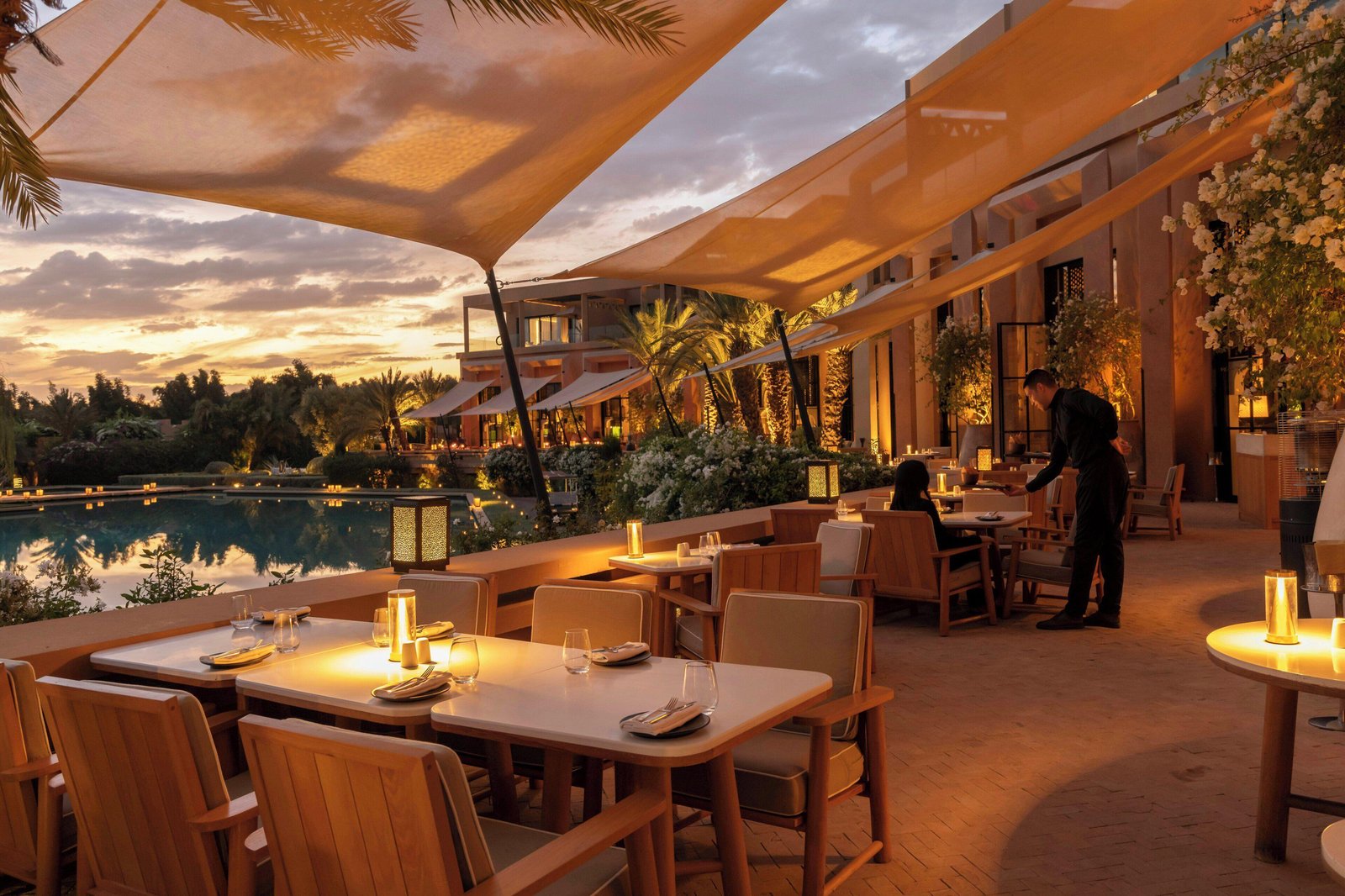 Mandarin Oriental, Marrakech, at the table