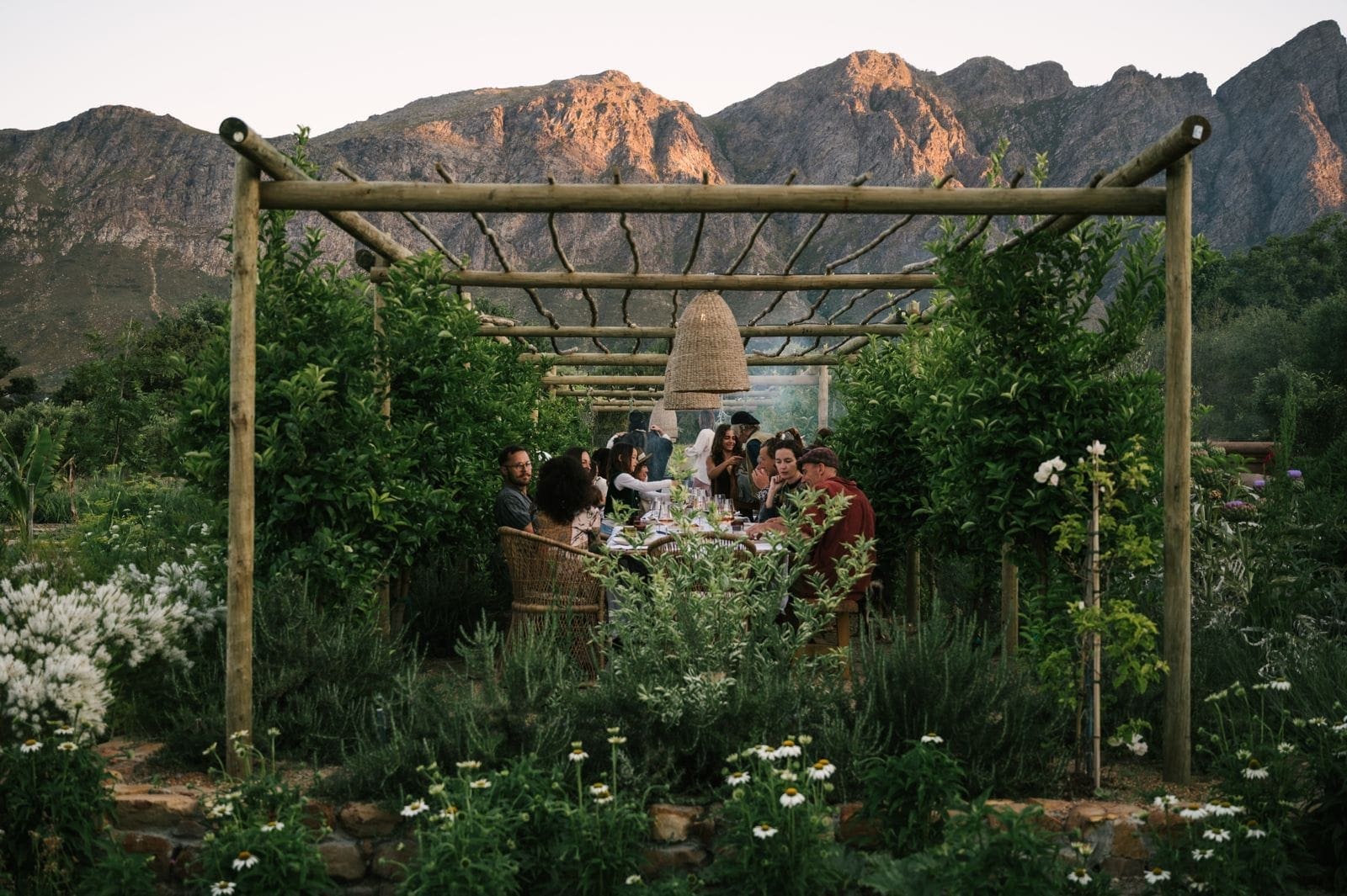 Sterrekopje Farm, at the table