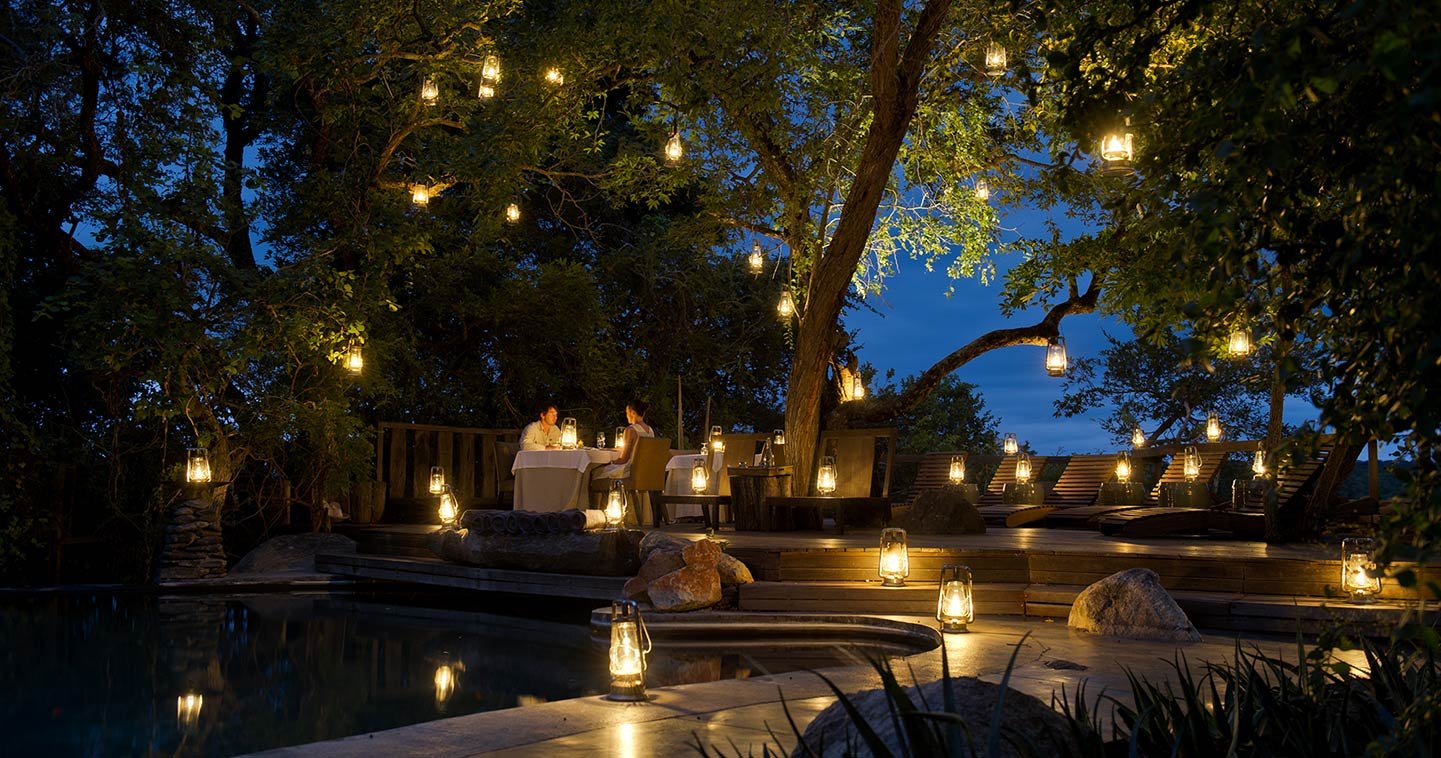 Singita Boulders, at the table