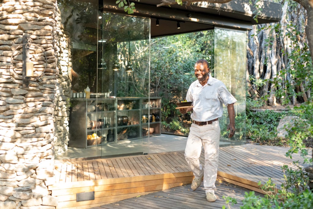 Singita Boulders, at the table