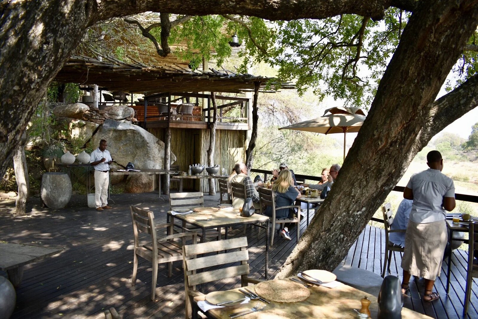 Singita Boulders, at the table