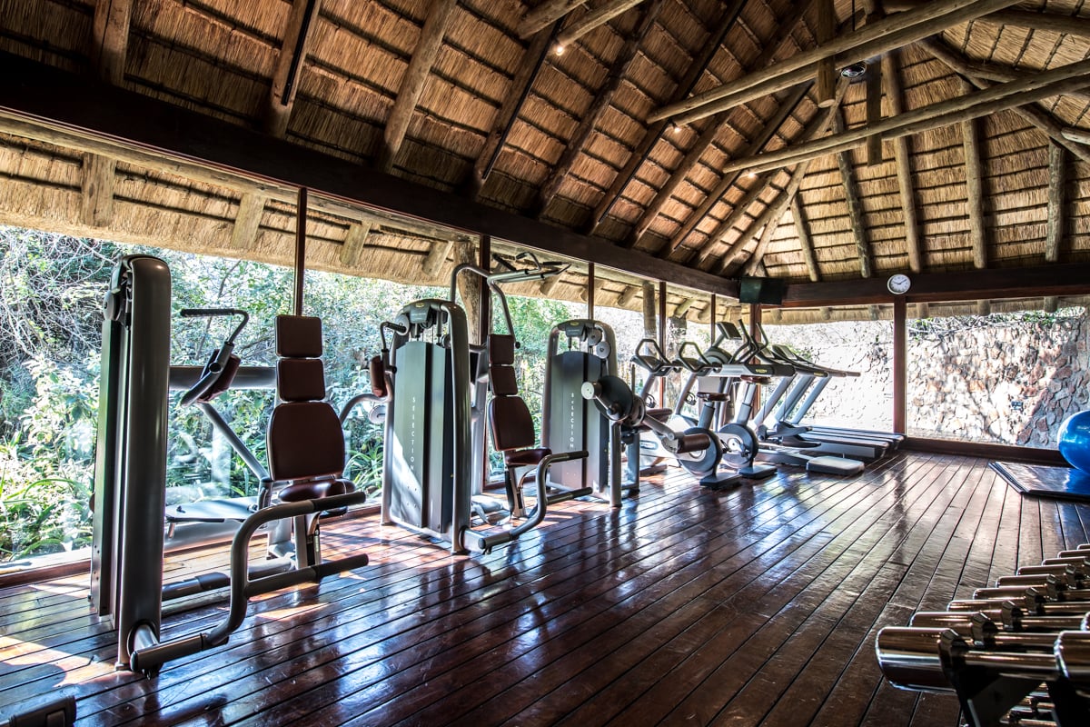 Singita Ebony, the gym and spa