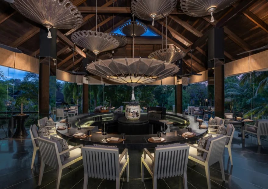 Anantara Mai Khao Phuket Villas, at the table
