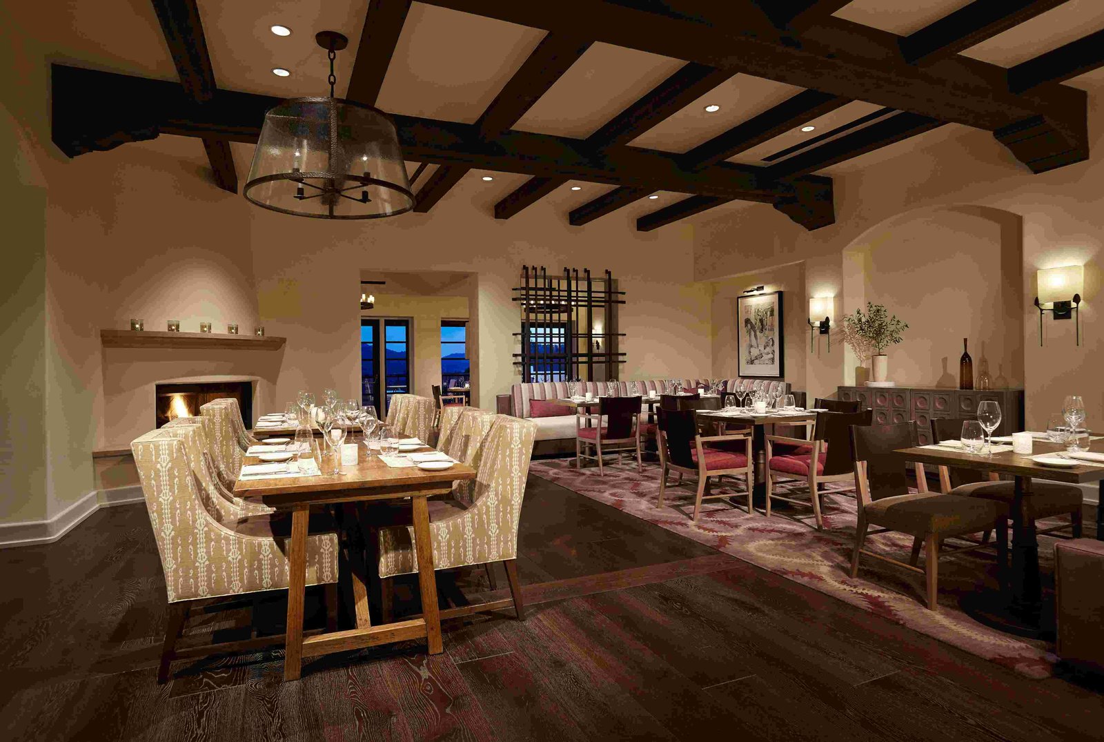 Ojai Valley Inn, at the table