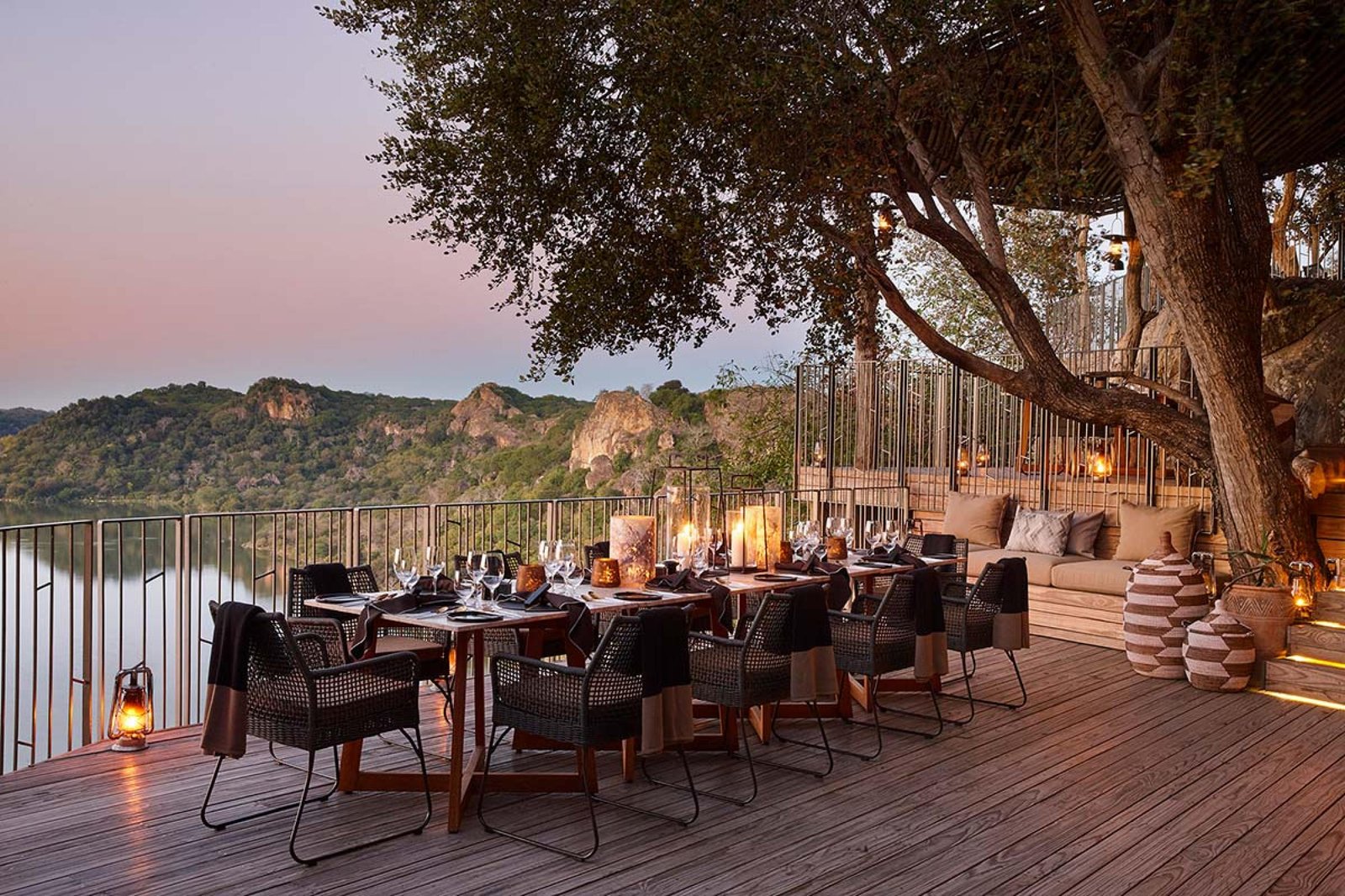 Singita Pamushana, at the table