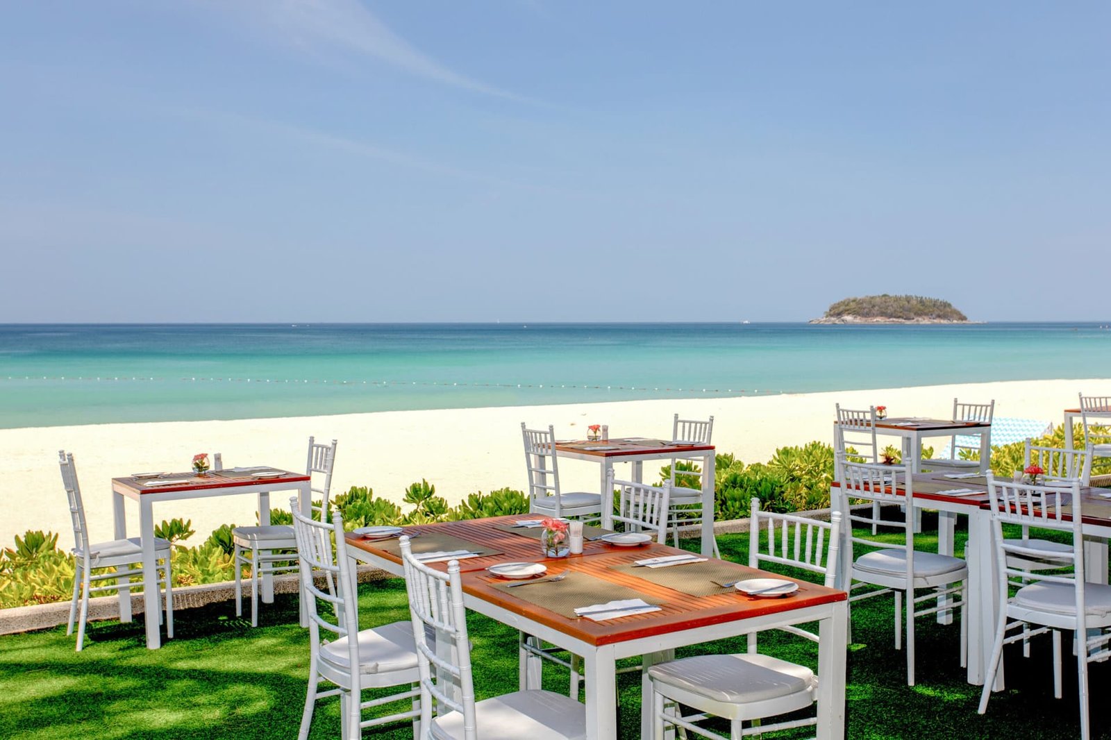 Katathani Phuket Beach Resort, at the table