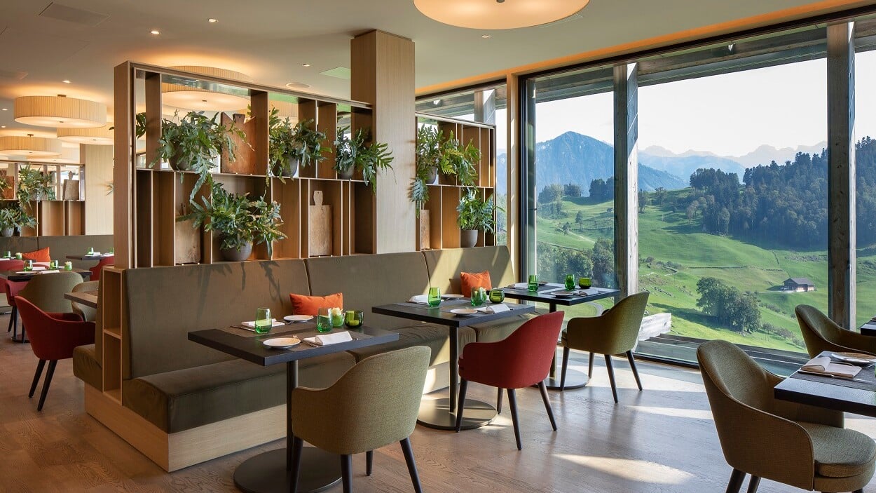 Waldhotel by Bürgenstock, at the table