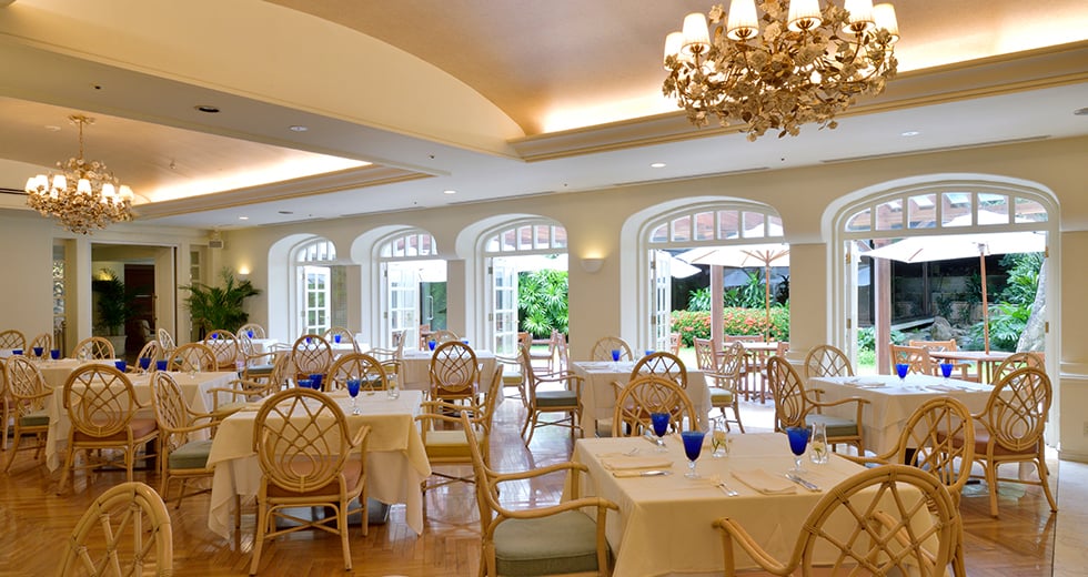 The Naha Terrace, at the table