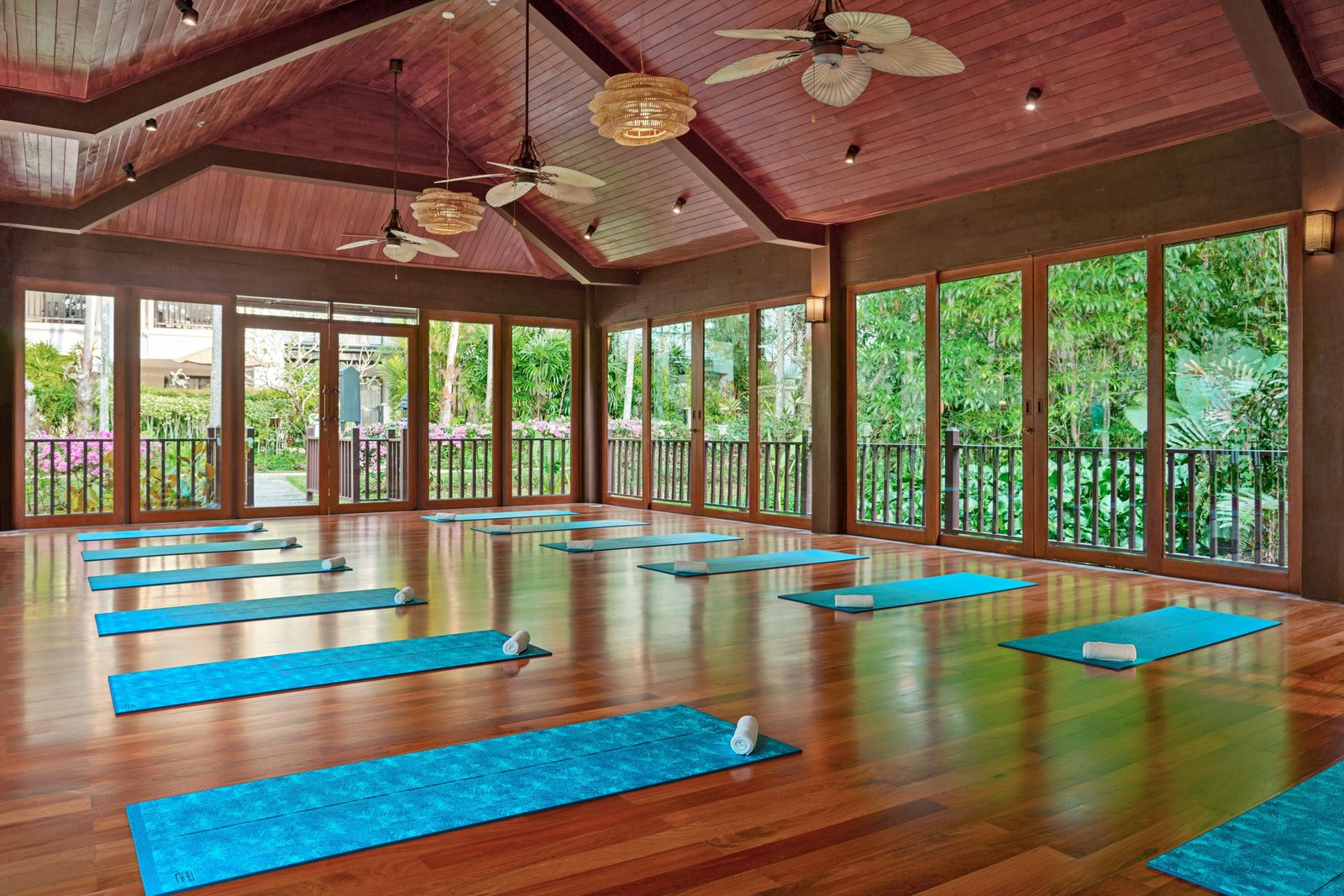 Marriott's Mai Khao Resort, the gym and yoga sala