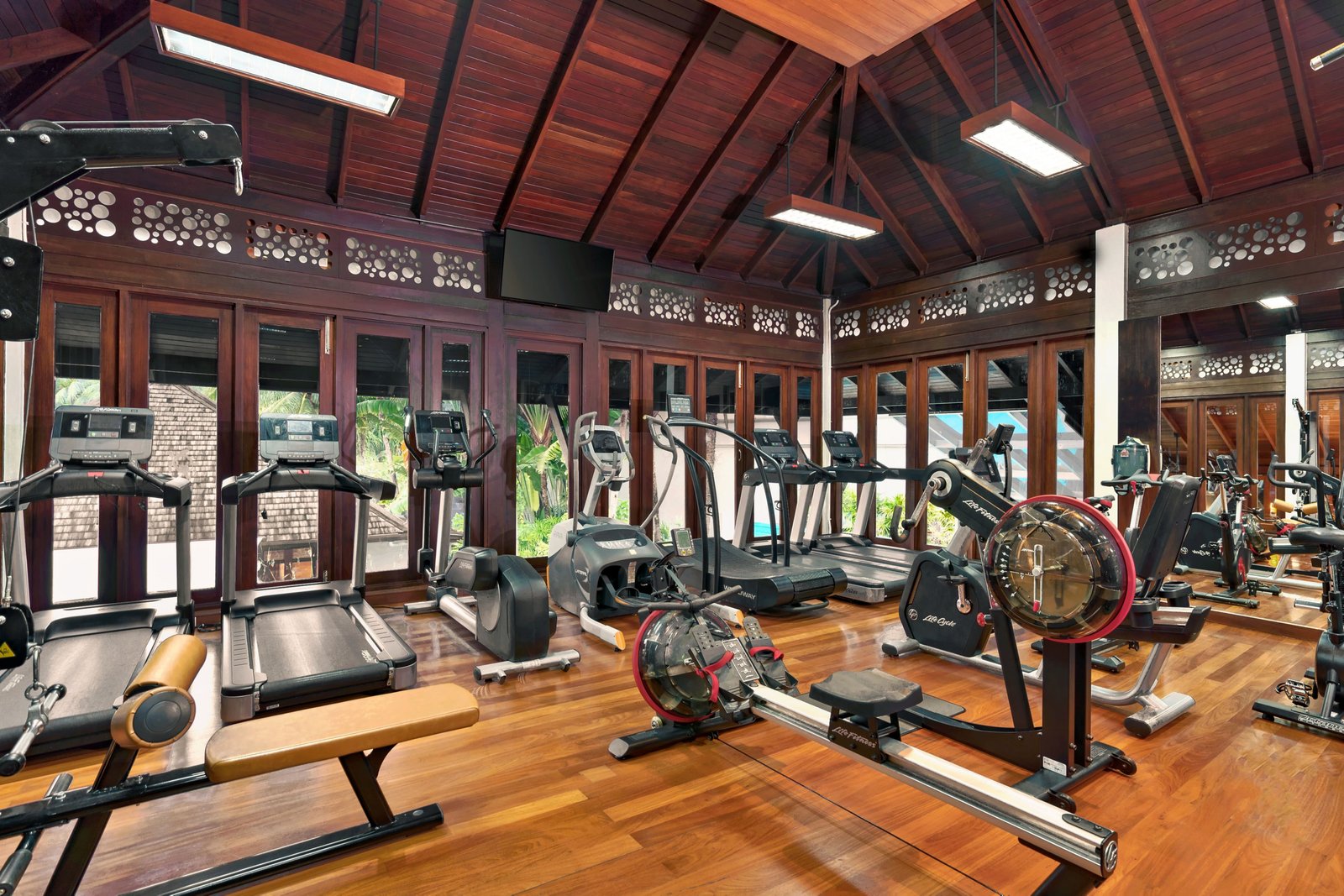 Marriott's Mai Khao Resort, the gym and yoga sala