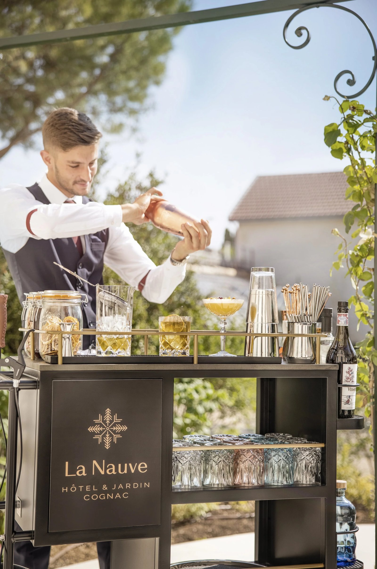 La Nauve, Hôtel & Jardin, at the table