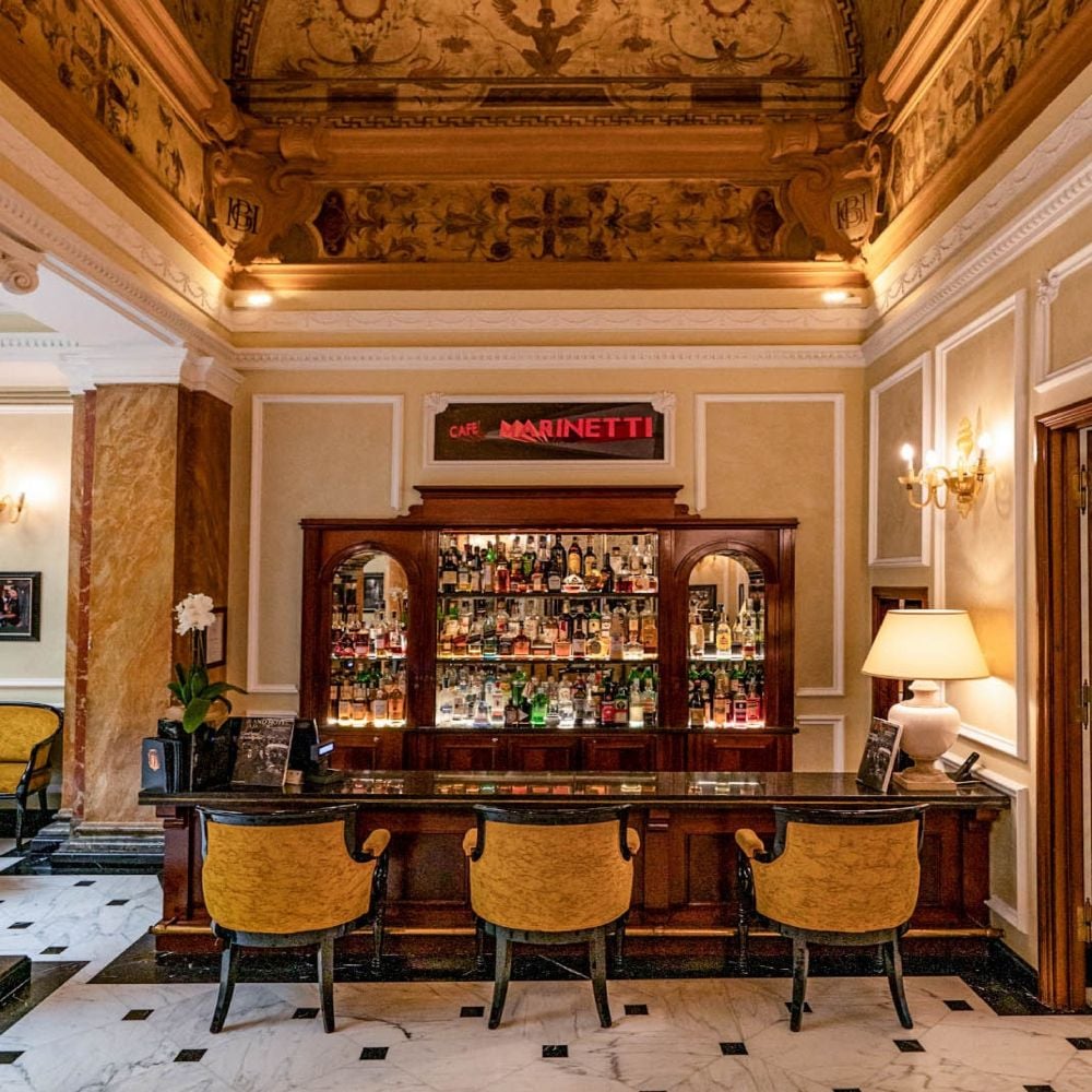 Grand Hotel Majestic Bologna, café marinetti