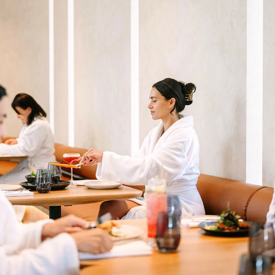 The Sanctuary at Alba Thermal Springs & Spa, at the table