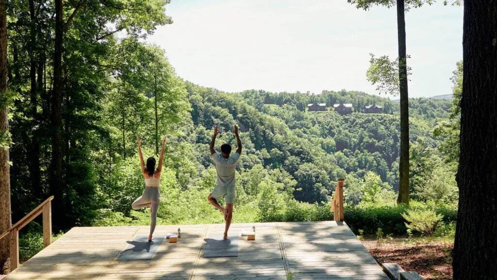 The Lodge at Primland, yoga and the gym