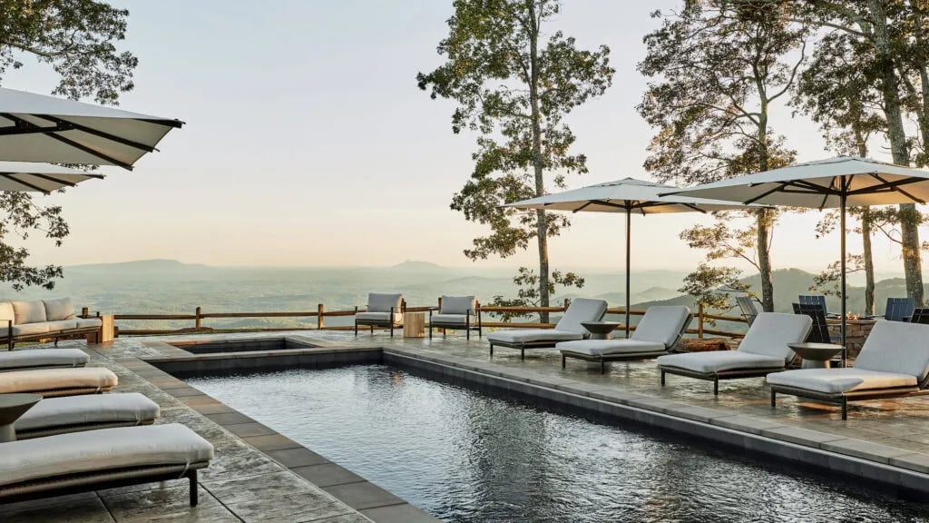 The Lodge at Primland, the pool
