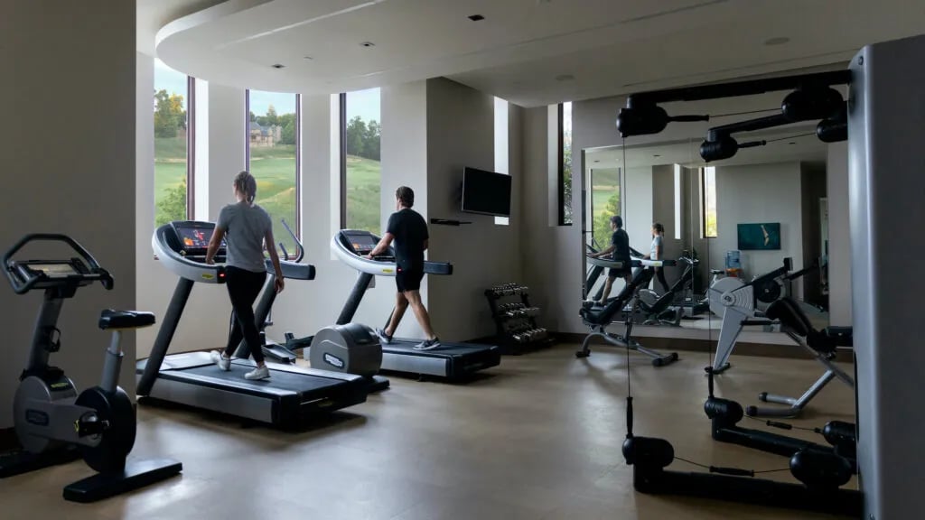 The Lodge at Primland, yoga and the gym