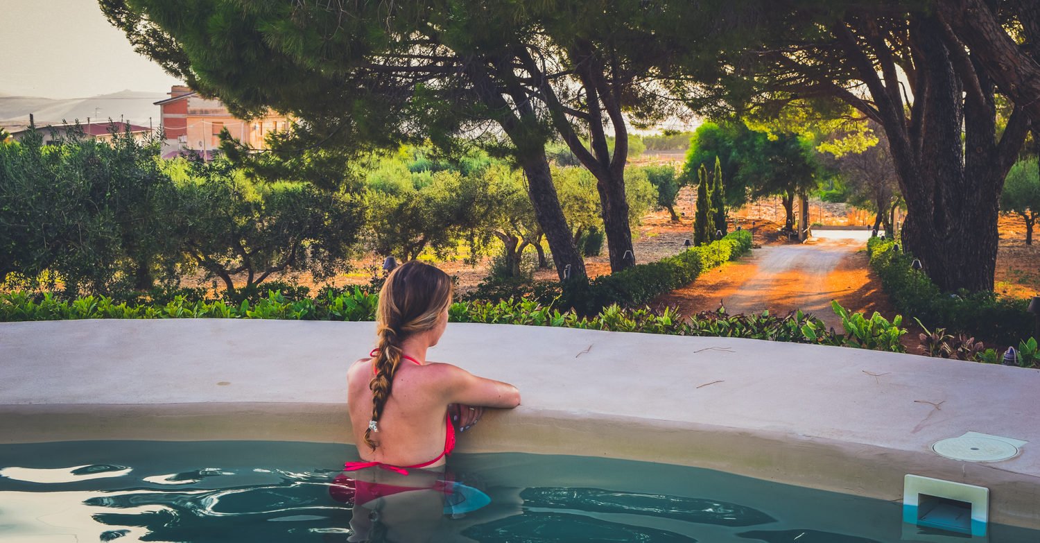 Organic Farm Resort Fontes Episcopi, the pool