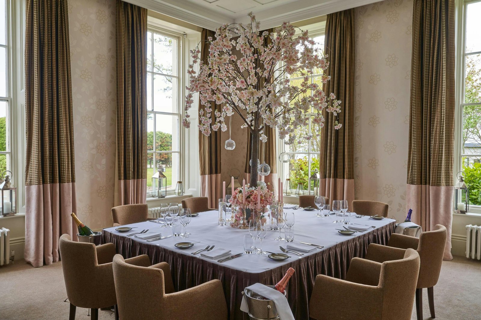 Seaham Hall, at the table