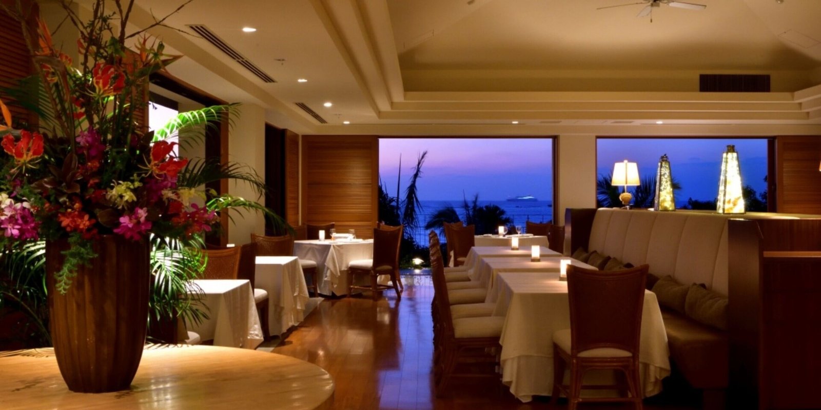 The Uza Terrace Beach Club Villas, at the table