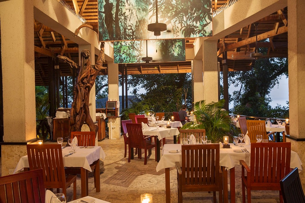 Anse Chastanet, treehouse restaurant
