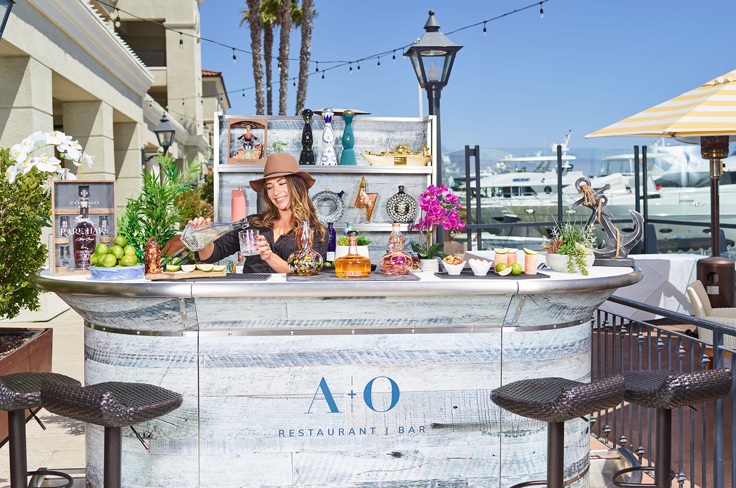 Balboa Bay Resort, at the table