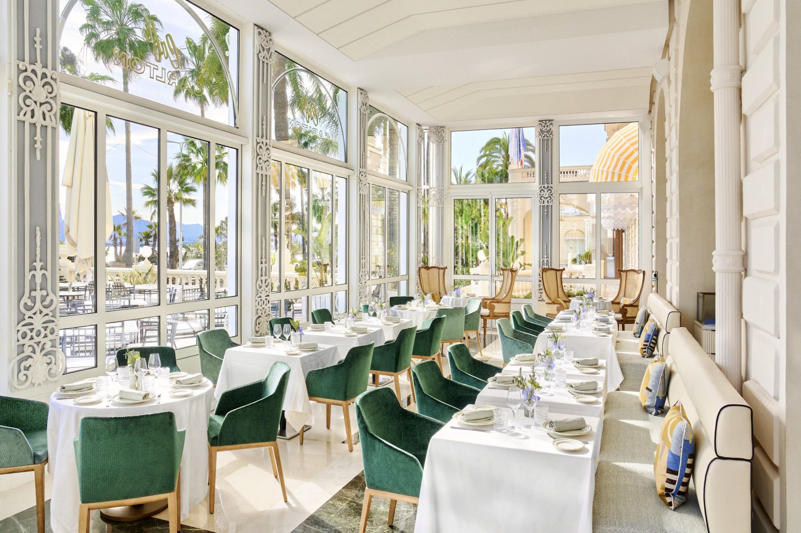Regent Carlton Cannes, at the table