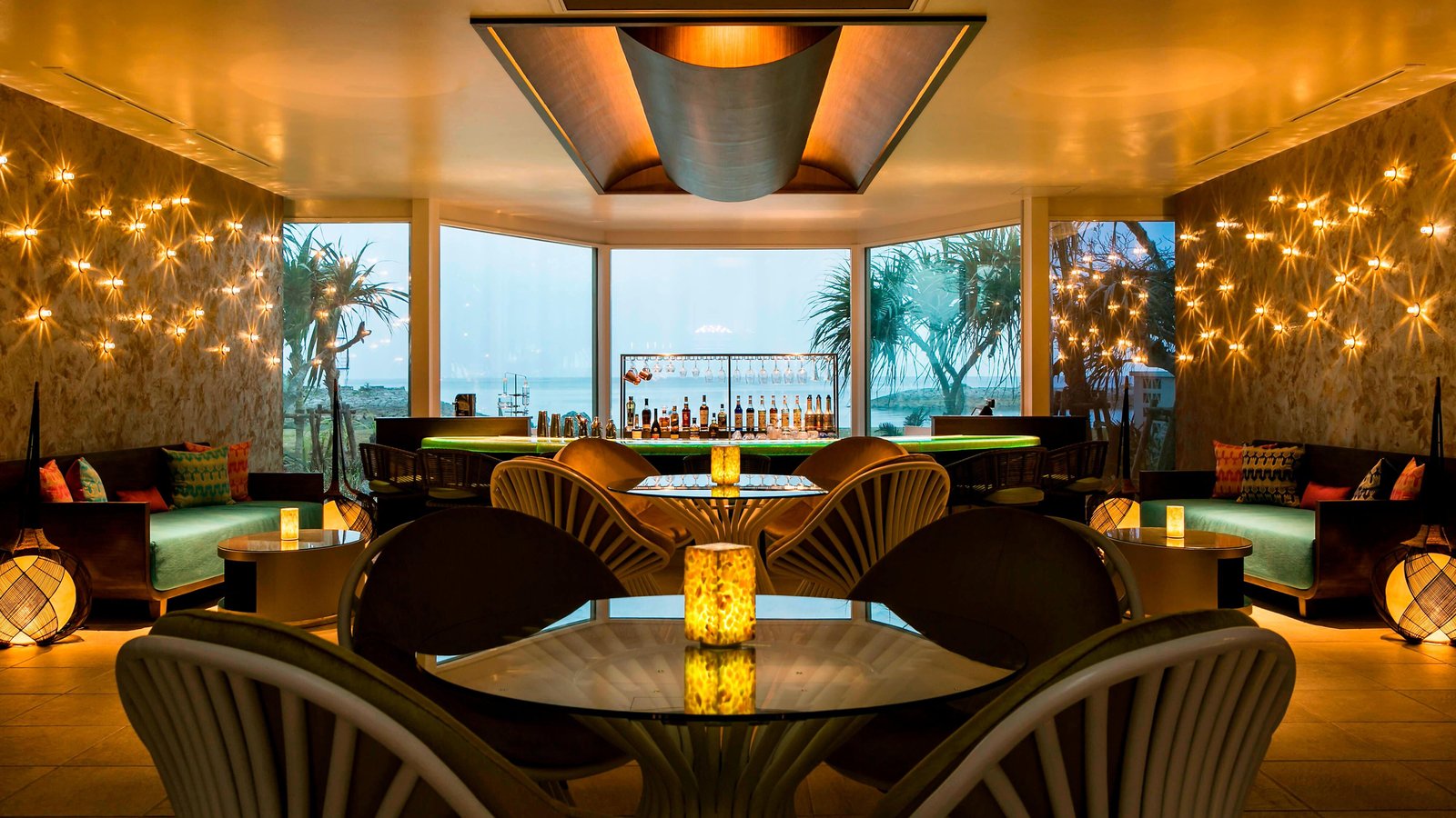 Sheraton Okinawa Sunmarina Resort, at the table