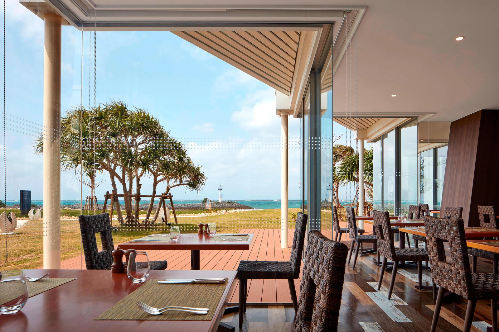 Sheraton Okinawa Sunmarina Resort, at the table