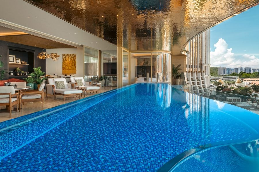 Capella at Galaxy Macau, the pool