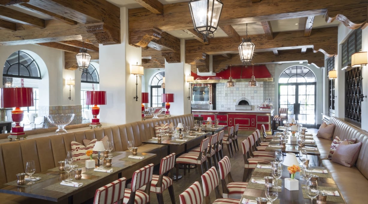 The Cloister at Sea Island, at the table