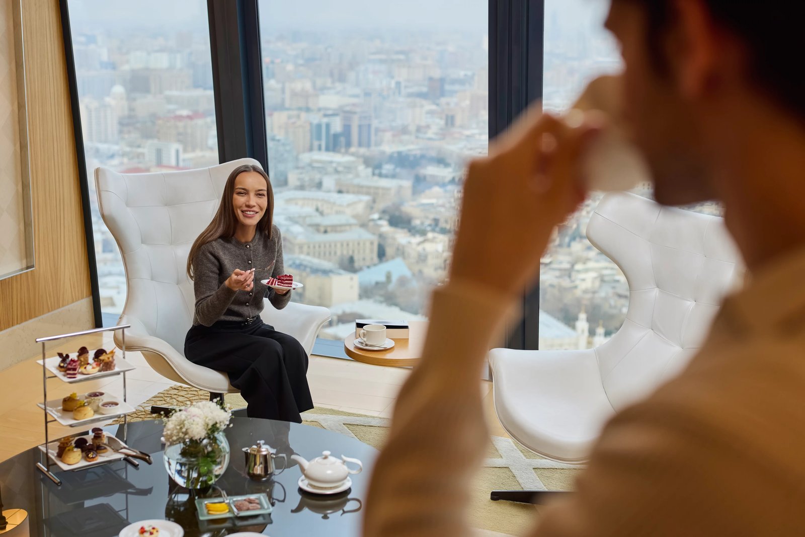 Fairmont Baku Flame Towers, at the table