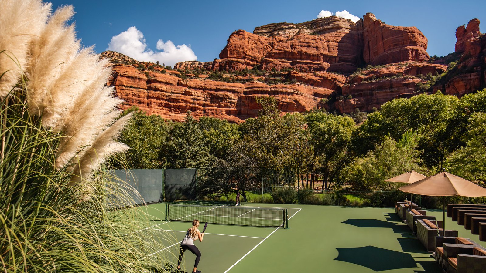 Enchantment Resort, the gym and courts