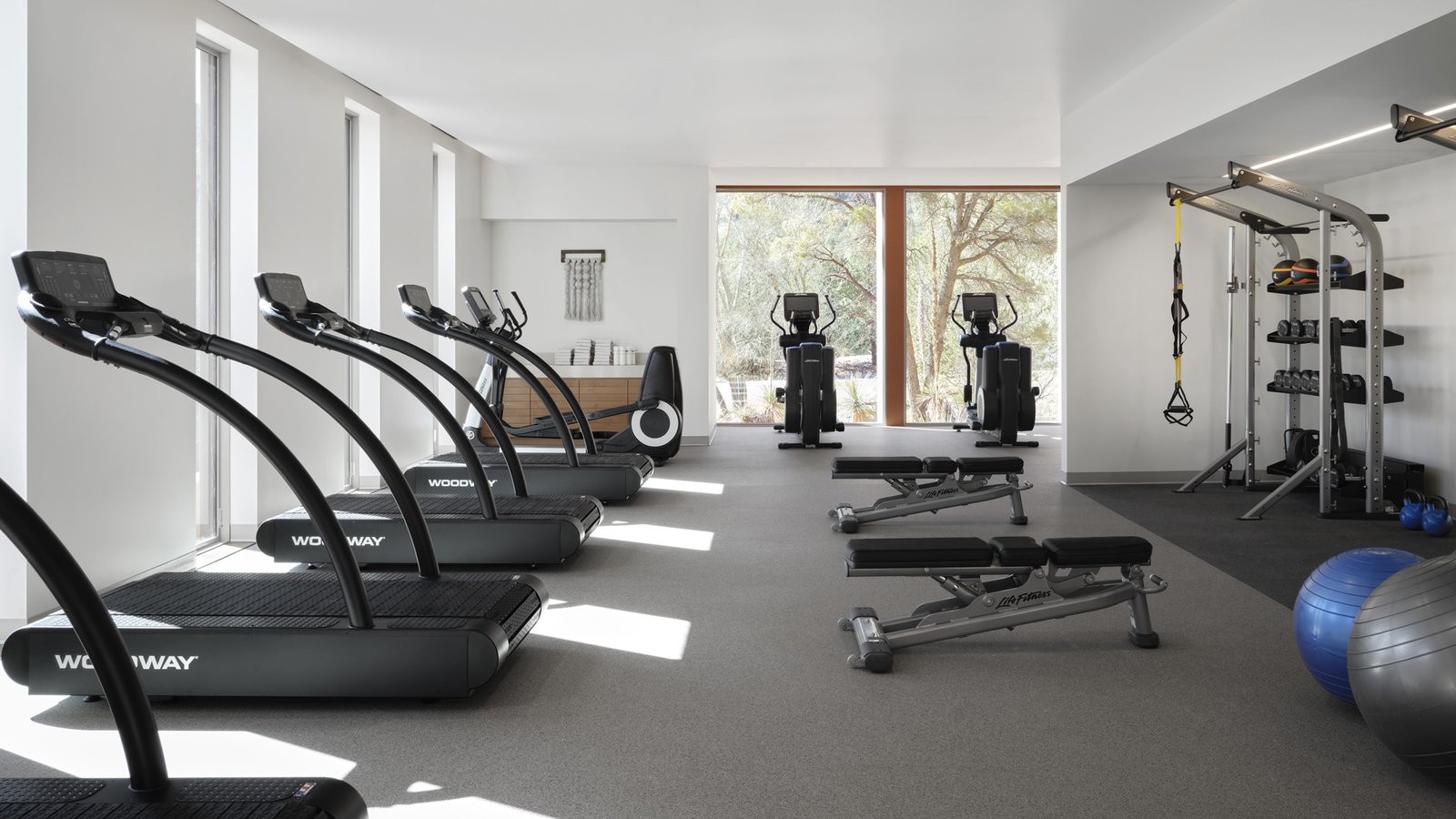 Enchantment Resort, the gym and courts