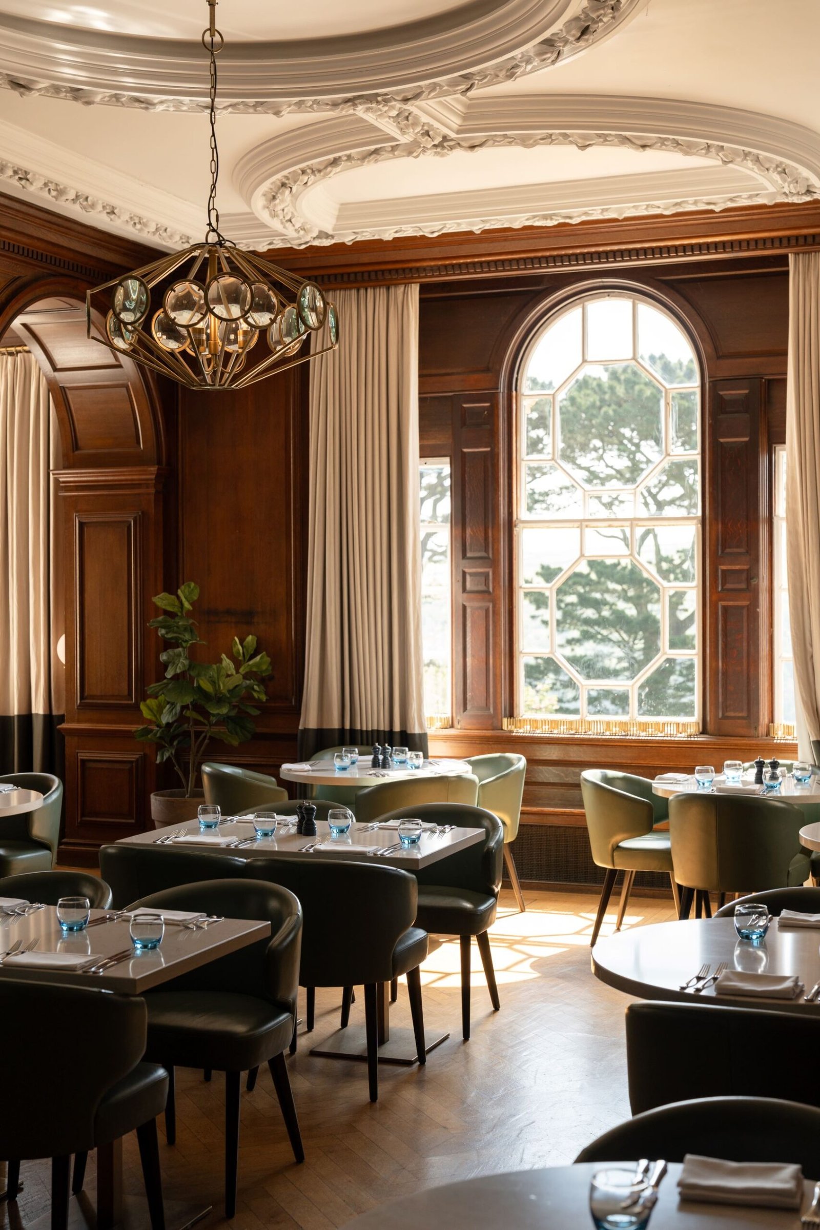 Fowey Hall Hotel, at the table