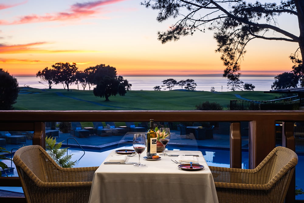 The Lodge at Torrey Pines, at the table