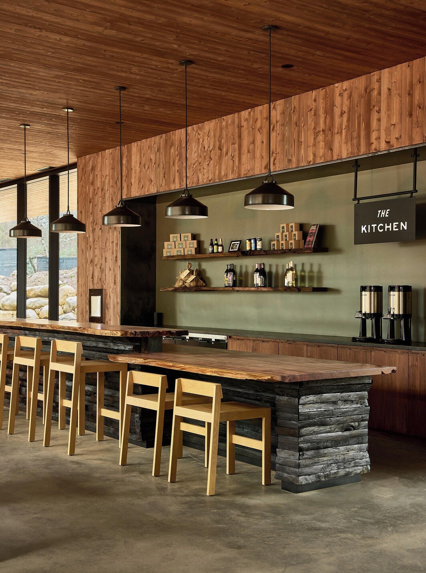 AutoCamp Sequoia, the kitchen & clubhouse bar
