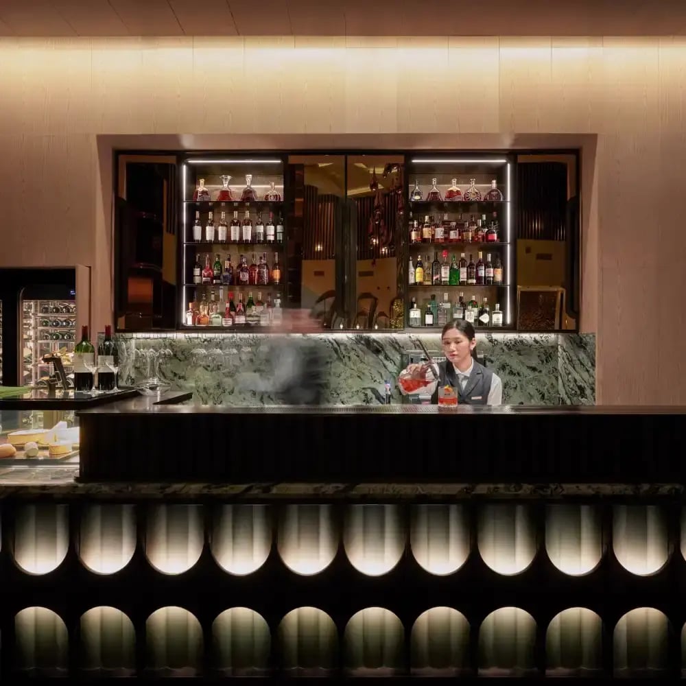 Grand Hyatt Macau, at the table