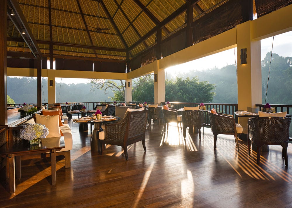 Hanging Gardens Of Bali, three elements restaurant
