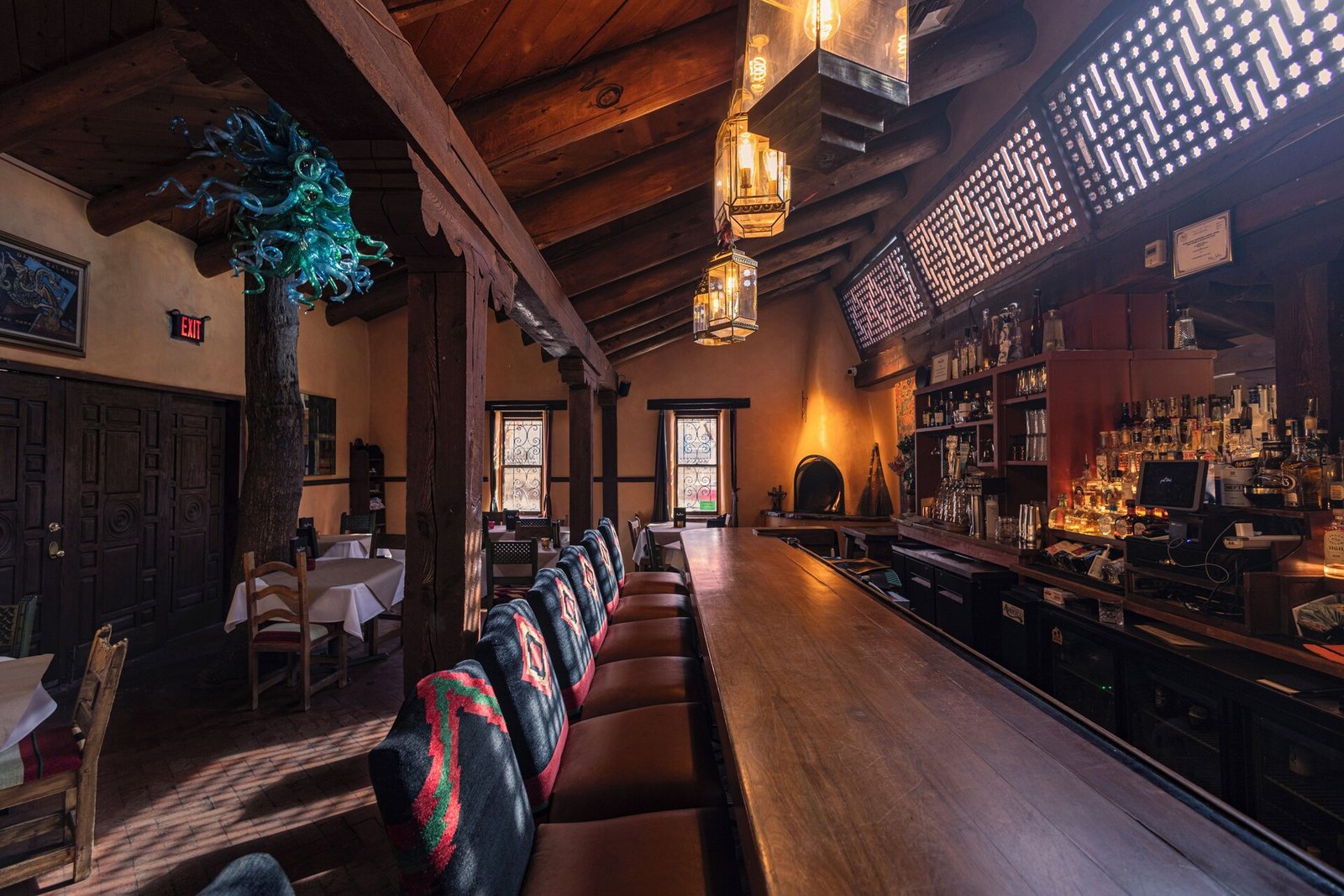The Inn of The Five Graces, at the table